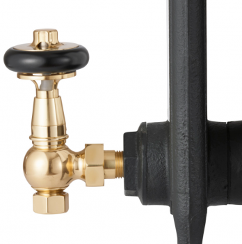 UK-28 Thermostatic Cast Iron Radiator Valve - Antique Brass